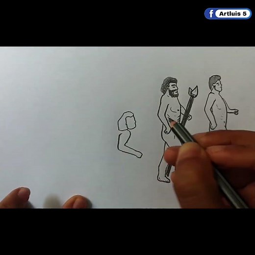 Cómo dibujar la evolución del hombre