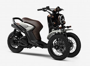 the yamaha 03GEN-X is a three-wheeled off-road scooter concept