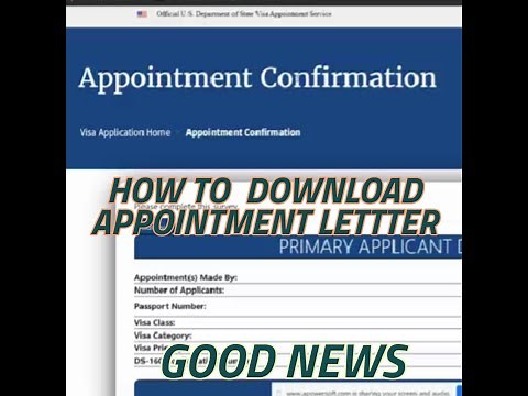 how to download visa appointment letter from new cgi portal
