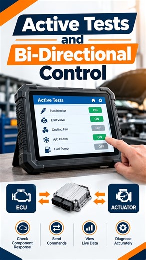 🚗🔥 Active Tests & Bi-Directional Control Explained! ⚡ | ECU Diagnostics Made Easy 🛠️