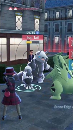 Kaiju Battle! Aggron vs. Tyranitar! #pokemonlegendsza #aggron #tyranitar #gaming