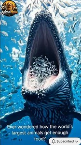 How Do Whales Eat? 🐋 The Ocean’s Biggest Feeding Trick! #shorts #ocean