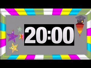 20 Minute Timer With Music! Timer For Kids, Classroom, Home work, Kindergarten, Perschool, Fun!