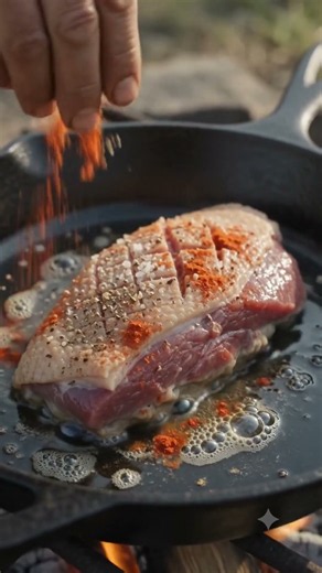 Is This The Best Way To Cook Duck? #cooking #outdoors #chefdadcooking #citywalkandfood #shorts