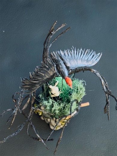 One of a Kind Miniature Automata Hand Made, Turkey Vulture on Hunt - Etsy