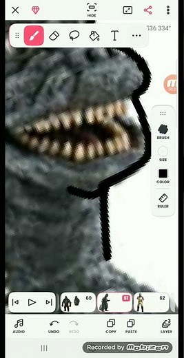 Drawing godzilla 1967 part 1