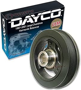 Dayco Engine Harmonic Balancer compatible with Jeep Cherokee 4.0L L6 1987-2001