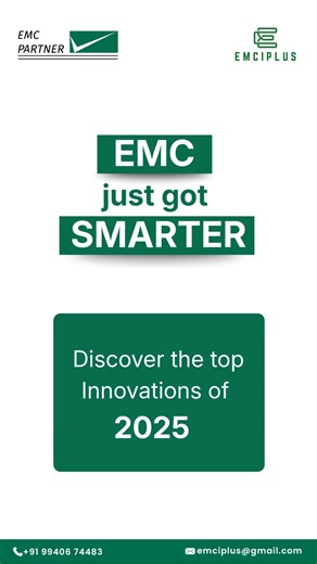 EMC Innovations to Watch in 2025 Smarter testing. Higher frequencies. Future-ready compliance. ⚡📡 From wideband EMI receivers and AI-assisted automation to high-frequency microwave tools and modular lab solutions — 2025 is redefining how EMC testing is done. As industries advance with 5G, 6G, IoT, RF, and aerospace technologies, EMC compliance must evolve just as fast. At EMCI Plus, we help you stay ahead with cutting-edge EMC testing solutions built for next-generation electronics. ✨ Save this