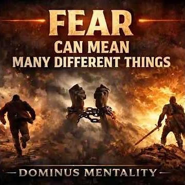 FEAR: Forget Everything And Run or Face Everything And Rise | Dominus Mentality