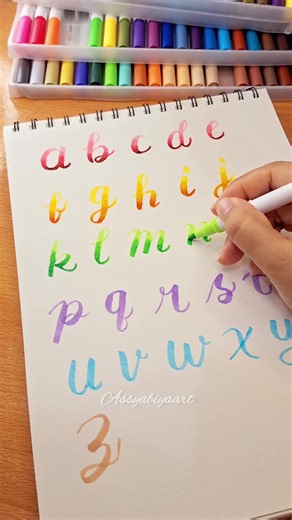 Nyobain belajar lettering😁 #lettering #assyabiyaart #serunyabelajar