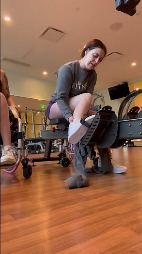 Paraplegic rowing on a regular row machine.