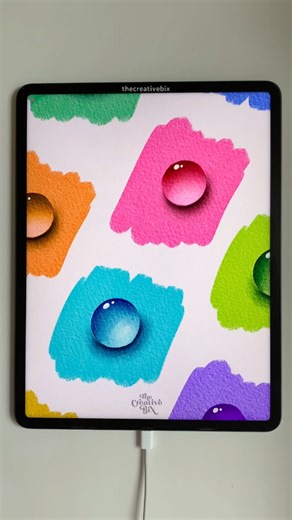 water drop #painting #drawing #digitalart #ipad #procreate #shorts #watercolor #colors #cute #easy