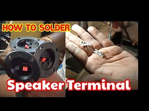DIY | How to Solder Speaker Terminal and Spade Crimp connector