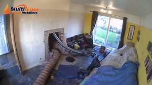 Quick timelapse video of todays installation. Message us for your free survey! | Multi Fuel Stove Installers