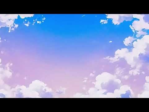 Anime Style Sky with Soft Clouds | Calm Pastel Cinematic Background