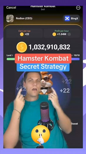 🤫 Secret Strategy For Hamster Kombat! #hamsterkombat #hamsterdaily #Hamster_kombat | Uc Kyrano