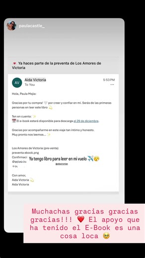 Gracias por el apoyo 🫶🏻 #aida #aidavictoria #merlano