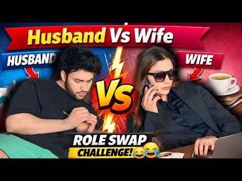 HUSBAND vs WIFE ROLE SWAP CHALLENGE 😱| @tusharshrutivlogs