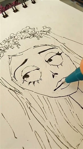let's draw corpse brideee💀👰#corpsebride#halloween2025#laufey#artist#drawing#artchallenge#subscribe