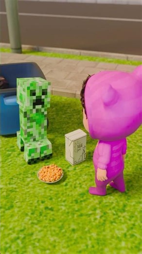 This creeper is a sneezer... BOOM | Minecraft | Joy Joy World