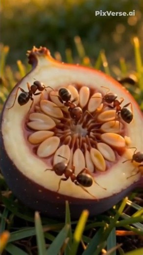 Nature ASMR | The Complete Life Cycle of a Fig 🌳🟣 #shorts
