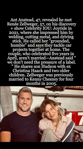 Ant Anstead Opens Up About Renée Zellweger Romance on 5-Year Anniversary #shorts #AntAnstead
