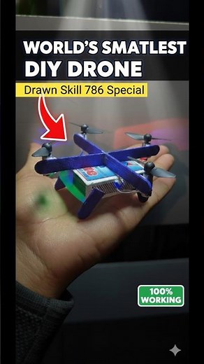 I Made a Flying Drone from a Matchbox! 😱 (100% Working)
