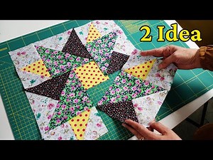 🦋2 Amazing Sewing Ideas with Scraps of Fabric for Beginners