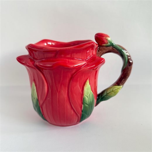 Red Rose Flower Ceramic Mug New - Etsy