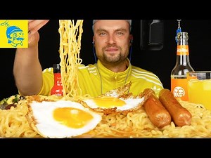 ASMR Kimchi ramen (total fail) 💙💛 (English subtitles) - GFASMR