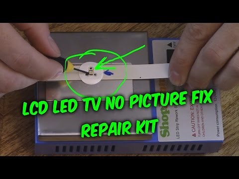 EASY LED LCD TV FIX - no picture black screen backlight repair kit