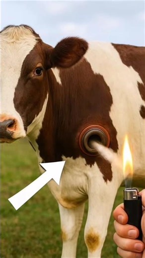The Gas Coming Out of This Cow… Catches FIRE!