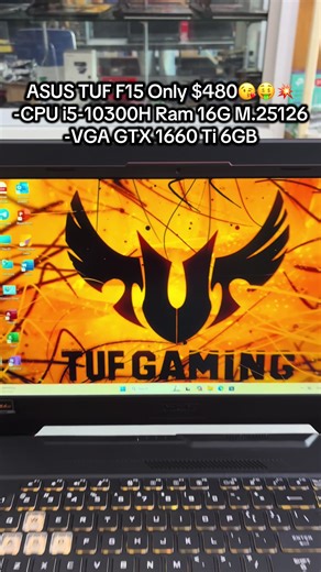 Affordable ASUS TUF F15 Gaming Laptop for $480