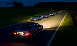 Mercedes-Benz Adaptive Headlight System Provides Intelligent High Beams