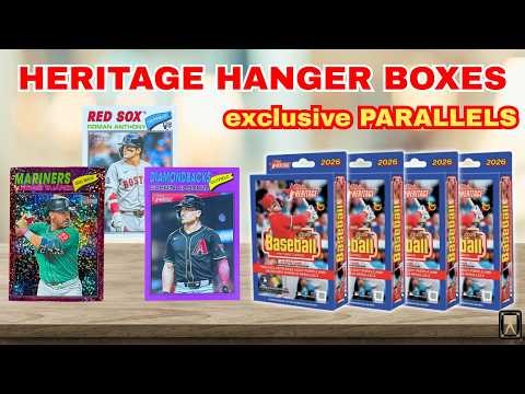 Are Hanger Boxes THE Best? ⚾️ Opening 4 Boxes of 2026 Topps Heritage!