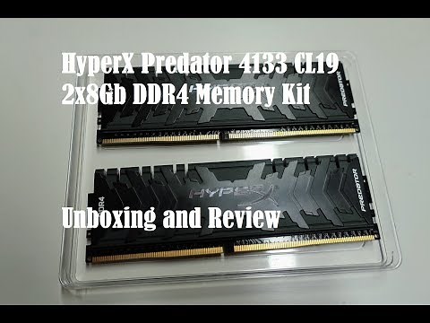 Kingston HyperX Predator 4133 CL19 DDR4 Memory Kit Unboxing & Review
