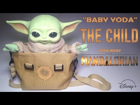 Unboxing THE CHILD (in a BAG) Electronic Plush Toy - Star Wars Mandalorian Baby Yoda Disney review