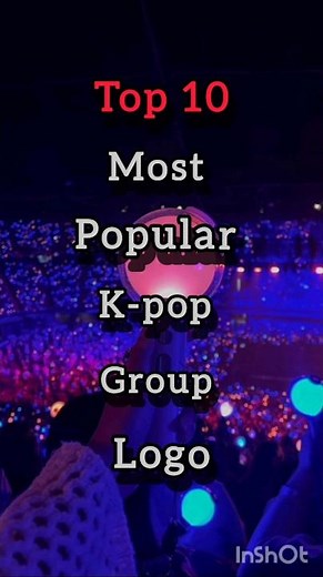 Top 10 most popular k-pop group logo #bts #blackpink #starykids #twice #seventeen #astro #