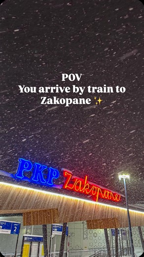 POV: You arrive by train to Zakopane ✨❄️ #zakopane #winter #wonderland #snow #mountains #tatry #travel | Krystian Nowak