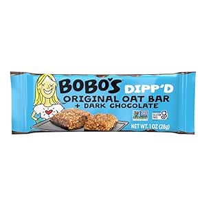 Bobo's Dipp’d Bars (30 ct Case) (Original with Dark Chocolate)
