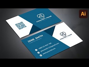 Visiting card design in adobe illustrator | visiting card size