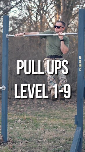 Michael Eckert | Pull Ups Level 1 - 9 🔥 What lever are you at? 💪 #strength #usmc #marine #pullups #calisthenics #ninjawarrior #climbing #athlete... | Instagram