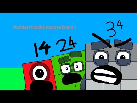 Numberblocks square band 1 ‪@Numberblocks‬