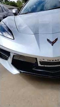 C8 Corvette Stingray license plate install 2026