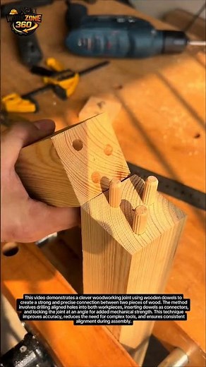 🔥 Genius Wood Joint Hack Using Dowels – Strong & Easy DIY Woodworking Trick!