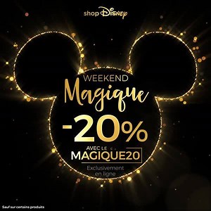 -20% de réduction sur des centaines d'articles ! ✨ Avec le code: MAGIQUE20 Commander : https://bit.ly/36As86A | Disney Store