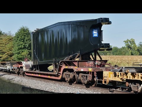 High Wide Load On UP Freight Train