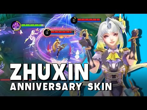 ZHUXIN P.ACE SKIN GAMEPLAY, MLBB ANNIVERSARY 9TH - Mobile Legends: Bang Bang