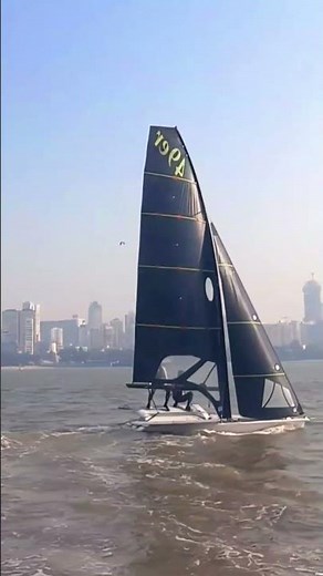 “Golden Hour 49er Sailing | Smooth Tacks & Pure Speed!”