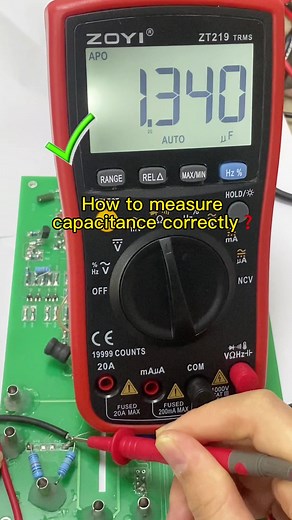 How to measure Capacitance correctly #electrician #foryou #tools #multimeter #tests